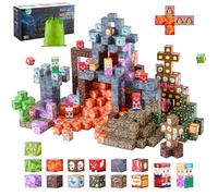 VEVOR Magnetic Blocks, 150 PCS Dark Castle Set, Magnetic Building Cubes for Kids, STEM Montessori Sensory Toys for Christmas Birthday Gift, Construction Stacking Toy for 3+ Years Old Boys & Girls