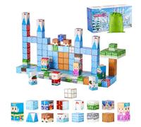 VEVOR Magnetic Blocks, 150 PCS Glacier Castle Set, Magnetic Building Cubes for Kids, STEM Montessori Sensory Toys for Christmas Birthday Gift, Construction Stacking Toy for 3+ Years Old Boys & Girls
