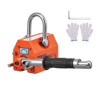 VEVOR Magnetic Lifter, 220 lbs/100 kg Pulling Capacity, 2.5 Safety Factor, Neodymium & Steel, Lifting Magnet with Release, Permanent Lift Magnets, Heavy Duty Magnet for Hoist, Shop Crane, Block, Board