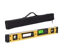 VEVOR Magnetic Torpedo Level, 600mm, LED Backlit Screen Mechanical Bubble Vials Ruler for 0-360 Degree, Gravity Sensor Aluminum Alloy Leveler Tool w/Viewing Window, Shock-Resistant for Plumbing, Wood