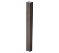 VEVOR Mailbox Post, 43 x 4 x 4 Inches, Steel In-Ground Mounting Mail Box Stand with Powder Coating Surface, Heavy Duty Metal Post Sleeve Kit for Outside Curbside Residential Use, Easy Install, Bronze