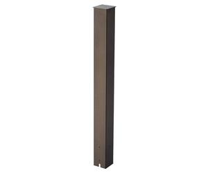 VEVOR Mailbox Post, 43 x 4 x 4 Inches, Steel In-Ground Mounting Mail Box Stand with Powder Coating Surface, Heavy Duty Metal Post Sleeve Kit for Outside Curbside Residential Use, Easy Install, Bronze