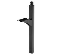 VEVOR Mailbox Post, 56 x 4 x 4 Inches, Aluminum In-Ground Mounting Mail Box Stand with Universal Plate Bracket, Heavy Duty Metal Post Sleeve Kit for Outside Curbside Residential, Powder Coated Black