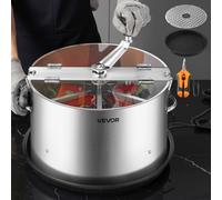 VEVOR Manual Bud Leaf Trimmer, 16 in Reaper Bowl Bud Trimmer with Stainless Steel Blades, Visual Cutting, Wet & Dry Hydroponic Cutting Machine with Tr