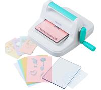 VEVOR Manual Die Cutting & Embossing Machine Scrapbooking Machine for Arts & Crafts and Card Making Full Kit Included 6 inch Opening Portable Whit