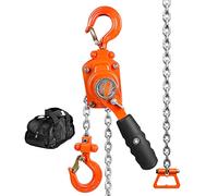 VEVOR Manual Lever Chain Hoist, 1/4 Ton 550 lbs Capacity 10 FT Come Along, G80 Galvanized Carbon Steel with Weston Double-Pawl Brake, Auto Chain Leading & 360° Rotation Hook, for Garage Factory Dock