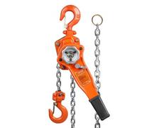 VEVOR Manual Lever Chain Hoist, 3/4 Ton 748 kg Capacity 1.5m Come Along, G80 Galvanized Carbon Steel with Weston Double-Pawl Brake, Auto Chain Leading