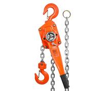 VEVOR Manual Lever Chain Hoist, 3 Ton 6600 lbs Capacity 20 FT Come Along, G80 Galvanized Carbon Steel with Weston Double-Pawl Brake, Auto Chain Leading & 360° Rotation Hook, for Garage Factory Dock