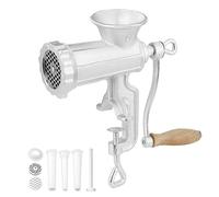 VEVOR Manual Meat Mincer Cast Iron Hand Crank Mincer 2 Grinding Plates 5/8 mm Sausage Pusher Firm Fixing Improved Clamp for Meat Grinding Butcher Home