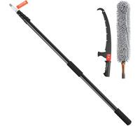 VEVOR Manual Pole Saw, 1.5-6.1 m Extendable Tree Pruner, Sharp Steel Blade for High Branches Trimming, with Lightweight Aluminum Alloy Handle and a Ch