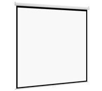 VEVOR Manual Projector Screen, 3048 mm 1:1 4K 1080 HD Retractable Pull Down Projector Screen, Wall Mounted Movie Projection with Pull Rope, Portable Display Projectoin for Family Home Office Theater