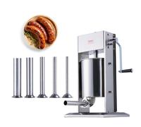 VEVOR Manual Sausage Stuffer 10 L Vertical Sausage Machine 304 Stainless Steel