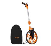 VEVOR Measuring Wheel in Inches, 317.5 mm Diameter Wheel, Centerline Design w/Handbrake, 959.1-520mm Telescoping Measure Wheel,Measurement 0-9,999m with Bag, for Lawn/Hard/Soft/Wood Road Measuring