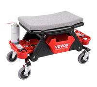 VEVOR Mechanic Stool Creeper Seat 300lb Rolling Shop Stool with Tool Trays
