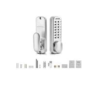 VEVOR Mechanical Keyless Entry Door Lock 14 Key Mechanical Door Lock Mechanical Keypad Door Knob Single-Side Stainless Steel Waterproof Keyless Gat