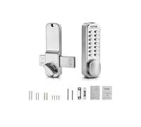 VEVOR Mechanical Keyless Entry Door Lock, 14 Key, Mechanical Keypad Door Lock with Adjustable Thumb Knob, Single-Side Zinc Alloy Waterproof Keyless Gate Lock, for Home Office