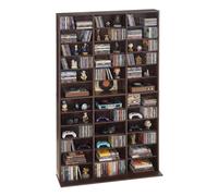 VEVOR Media Storage Cabinet 12-Tier DVD Shelf Organizer with 36 Compartments