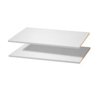 VEVOR Melamine Shelves, 2 Piece, Wooden Cabinet Shelves Cut to Size for Closet System, Replacement Cabinet Shelf, Versatile Use Wardrobe Board for Closets, Cabinets, or any custom Shelving Needs