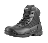 VEVOR Women's Men's Military Tactical Boots, Black, 8 UK