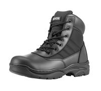 VEVOR Men's Military Tactical Boots, 152.4 mm Combat Hiking Work Boots, Lightweight & Breathable & Sturdy Mens Motorcycle Interceptor Trooper Boot, for Outdoor Security Mountaineering, UK Size 9