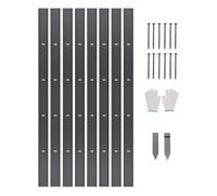VEVOR Metal Landscape Edging, 8 Packs 72 in Rust-Resistant Aluminum Alloy Landscape Edging, Bendable Garden Edging Border, Heavy Duty Lawn Edging Fenc