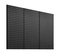 Vevor Metal Pegboard Panels, 24" X 12" Pegboard, 3 Panels, Heavy Duty Steel Peg Board Wall Organizer, For Tool Storage