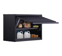 VEVOR Metal Storage Cabinet, 120lbs Load Capacity per Shelf, 20'' Tall Wall-Mounted Powder-Coating Steel Garage Cabinet with Adjustable Shelf, Press t