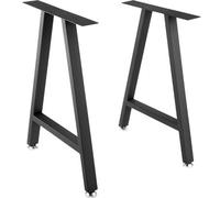 Vevor Metal Table Legs 28 X 17.7 Inch A-Shaped Desk Legs Set Of 2 Heavy Duty Bench Legs With Polyurethane Coating