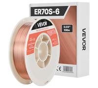 VEVOR MIG Welding Wire 0.8 mm, Solid Welding Wire ER70S-6, Inert Gas Wire, 4.5 kg Mild Steel Wire Roll with High Deoxidant Content for Inert Gas Welding in All Welding Positions