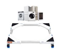 VEVOR Mini Fridge Stand Washer Dryer Pedestal Adjustable w/ Casters 381-615mm