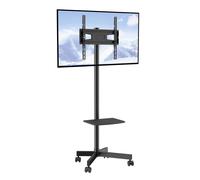 VEVOR Mobile TV Stand Mobile TV Cart for 23-60 in TVs with Wheels & A Tray