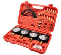 VEVOR Motorcycle Fuel Vacuum Carburetor Synchronizer Carb Sync 4 Gauges Balancer Kit