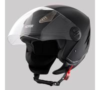 VEVOR Motorcycle Helmet, 3/4-Face, Smart Street ABS & High Density Helmet with Bluetooth Slot & Interchangeable Lens, ECE Approved Comfortable Motocross Helmet, Fit for Youth & Adults,XL(61cm)