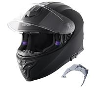 VEVOR Motorcycle Helmet, Full Face, Smart Street ABS & High Density Helmet with Bluetooth Slot & Interchangeable Lens, ECE Approved Comfortable Motocross Helmet, Fit for Youth & Adults，M（57-58cm）
