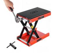 VEVOR Motorcycle Lift, 1200lbs Weight Capacity, Wide Deck Motorcycle Scissor Jack, 4.1-15 in Height Range, Heavy Duty Steel Bike Repair Center Stand with Ratchet and Crank for ATVs, Dirt Bikes