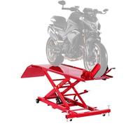 VEVOR Motorcycle Lift Table, 1000lbs Weight Capacity, 360° Flexible Moving Motorcycle Jack Stand, 8.6-31 in Height Range, Heavy Duty Bike Repair Stand with Security Lock for ATVs, Dirt Bike
