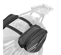 VEVOR Motorcycle Saddlebag, 30 L (15 L x 2) Large Capacity Side Saddle Bag with Waterproof Rain Cover and Straps, Compatible with Most Motorcycles, Outdoor Sports Motorbike Luggage Storage Bag, Black