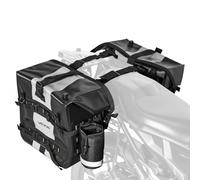 VEVOR Motorcycle Saddlebag, 56 L (28 L x 2) Large Capacity Side Saddle Bag Compatible with Most Motorcycles, Waterproof Fabric Outdoor Sports Motorbike Luggage Storage with Detachable Inner Bag, Black