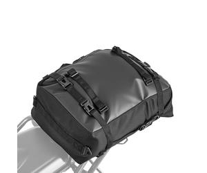 VEVOR Motorcycle Tail Bag, 30 L Motorcycle Rear Seat Bag with Waterproof Rain Cover, Outdoor Sports Motorbike Luggage Storage Trunk Rack Backpack with Shoulder Straps, Universal Fit Rear Racks, Black