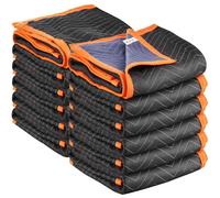 VEVOR Moving Blankets 12 Pcs, 1829 x 1016 mm (14.5 kg/dz) Large Packing Blankets with Cotton Filling, Heavy Duty Nonwoven Fabric Padded Moving Blanket for Shipping, Wrapping, Protecting Furniture