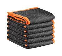 VEVOR Moving Blankets 6 Pcs, 2032 x 1829 mm (15.9 kg/dz) Large Packing Blankets with Cotton Filling, Heavy Duty Nonwoven Fabric Padded Moving Blanket for Shipping, Wrapping, Protecting Furniture