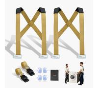 VEVOR Moving Straps, Supports up to 1000 lbs, 2-Person Lifting and Moving System with 2 Harness Straps & 2 Load-bearing, Adjustable Lifting Shoulder Move Furniture Appliances Mattresses