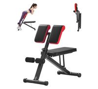 VEVOR Multi-Functional Weight Bench for Full Body Workout, Roman Chair Hyperextension Bench, 330 lbs Adjustable & Foldable Equipment for Back Arm Core Ab Workout, Sit Up Exercise Machine for Home Gym