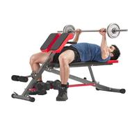 VEVOR Multi-Functional Weight Bench for Full Body Workout, Roman Chair Hyperextension Bench, 660 lbs Adjustable Extension Equipment for Back Arm Core Ab Workout, Sit Up Exercise Machine for Home Gym