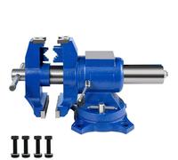 Vevor Multipurpose Vise 6-Inch Bench Vise 360-Degree Rotation Clamp On Vise With Swivel Base And Head Heavy Duty