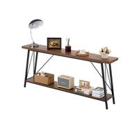 VEVOR Narrow Console Sofa Table, 70.9 inches Behind Couch Table, 2-Tier Long Entryway Table and Skinny Hallway Table, Narrow Sofa Table with Metal
