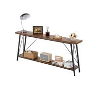 VEVOR Narrow Console Sofa Table, 70.9 inches Behind Couch Table, 2-Tier Long Entryway Table and Skinny Hallway Table, Narrow Sofa Table with Metal Frame, for Entryway, Hallway, Living Room & Bedroom