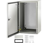 VEVOR NEMA Steel Enclosure, 20 x 12 x 10'' NEMA 4X Steel Electrical Box, IP66 Waterproof & Dustproof, Outdoor/Indoor Electrical Junction Box, with Mounting Plate