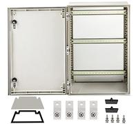 VEVOR NEMA Steel Enclosure, 24 x 16 x 9'' NEMA 4X Fiberglass Electrical Box, IP66 Waterproof & Dustproof, Outdoor/Indoor Electrical Junction Box, with Mounting Plate(60 x 40 x 23 cm)