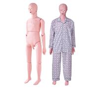 VEVOR Nursing Training Manikin, Male Life Size Demonstration Human Manikin for Nursing Training, Multifunctional Education Teaching Model Supplies, PVC Anatomical Mannequin Body Care Simulator Model